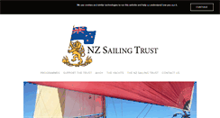Desktop Screenshot of nzsailingtrust.com